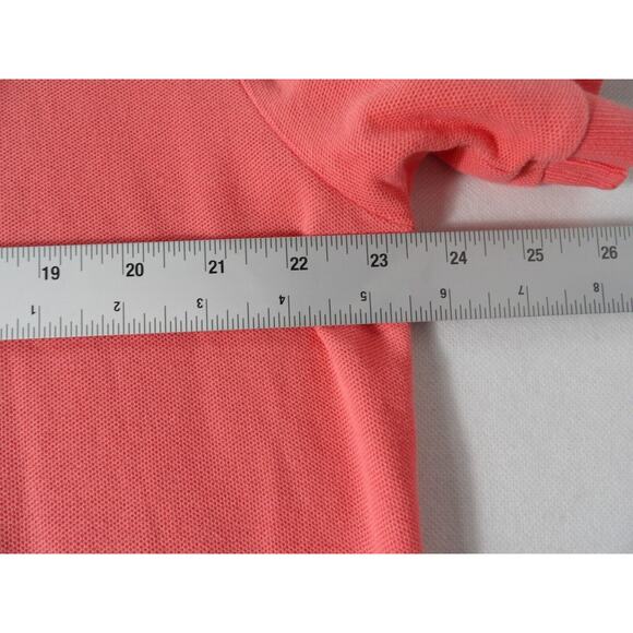 Chaps Mens XL Polo Shirt Coral Bright Orange Short Sleeve Casual Golf Vacay Prep - Picture 8 of 11